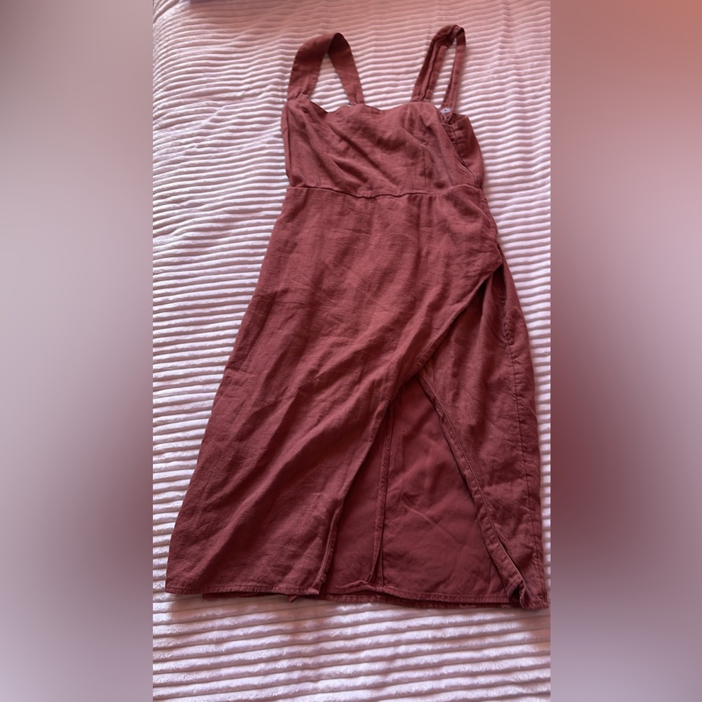 Abercrombie & Fitch Rust Midi Dress